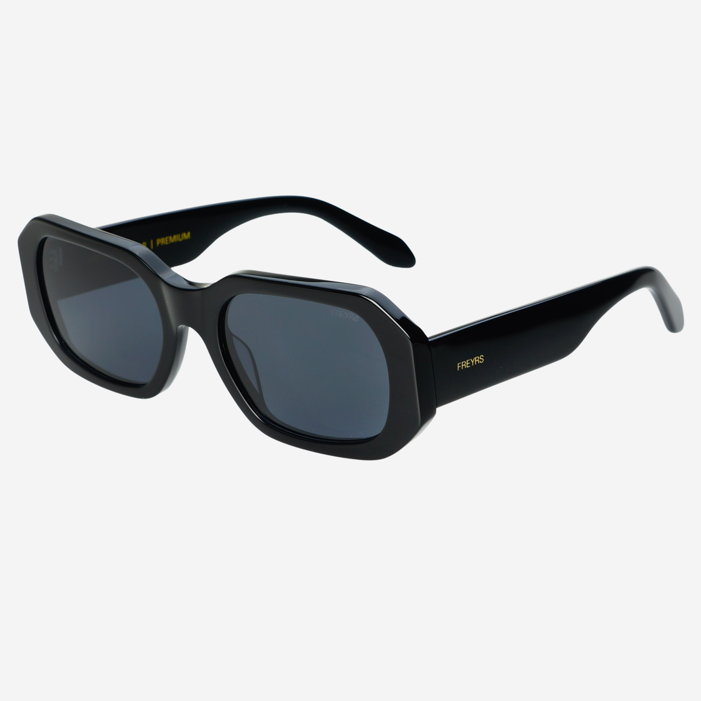 Onyx Acetate Womens Rectangular Sunglasses