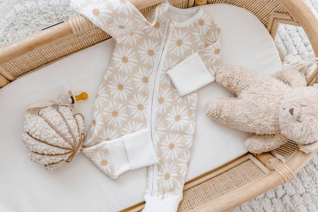 Fleur Waffle Zip Suit