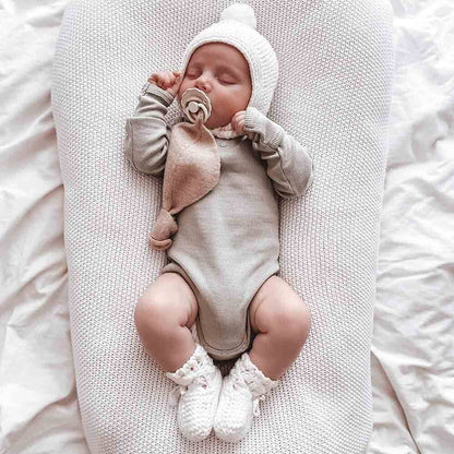 Ivory Merino Wool Bonnet & Booties