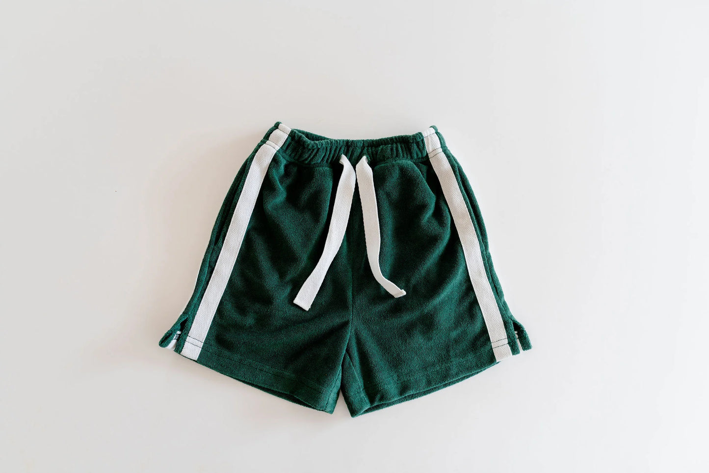 Seamoss Green terry towelling Shorts