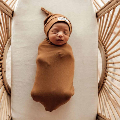 Bronze Snuggle Swaddle & Beanie Set