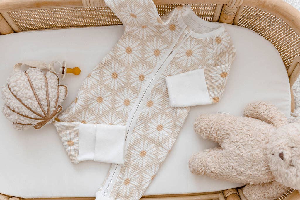 Fleur Waffle Zip Suit