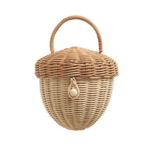 RATTAN ACORN BAG