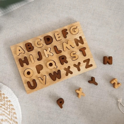 Natural capital letter puzzle