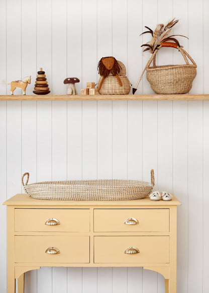 REVA SEAGRASS CHANGING BASKET natural